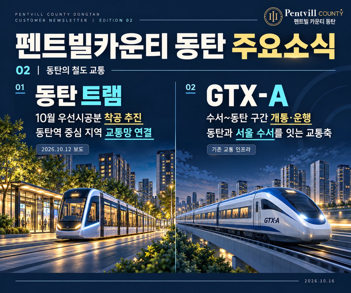2회차 소식지: 동탄 트램과 GTX-A